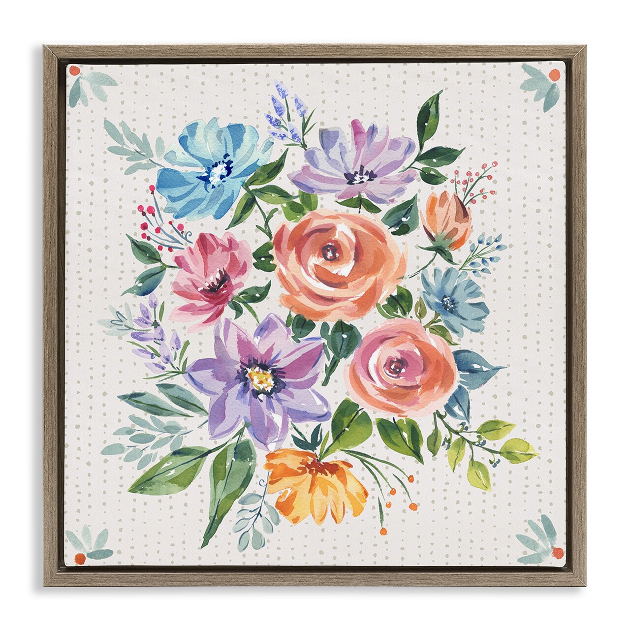 Stupell Industries Romantic Floral Blossoms Floating Frame By Jenny Faw